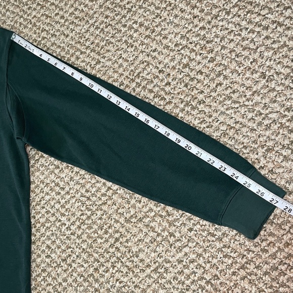 Duluth Trading Co Rib Long Sleeve Cotton Mountain Polo Shirt - Deep Hunter Green - Picture 10 of 13